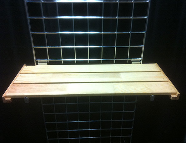 Item #103 - Wood Grid Shelf