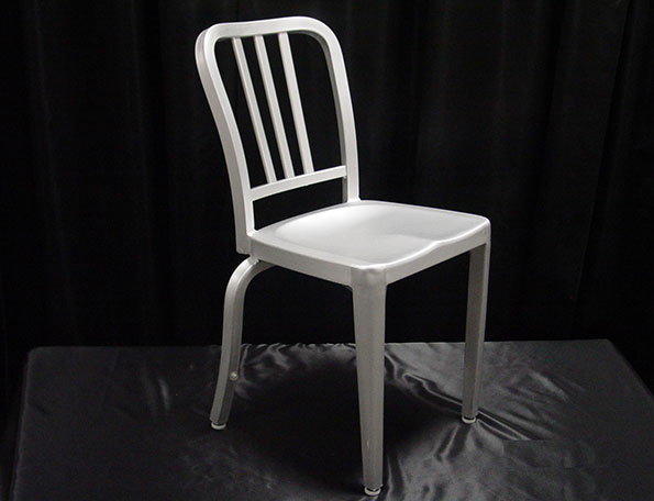 Item #312 Side Chair - Brushed Aluminum