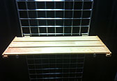 Item #103 - Wood Grid Shelf
