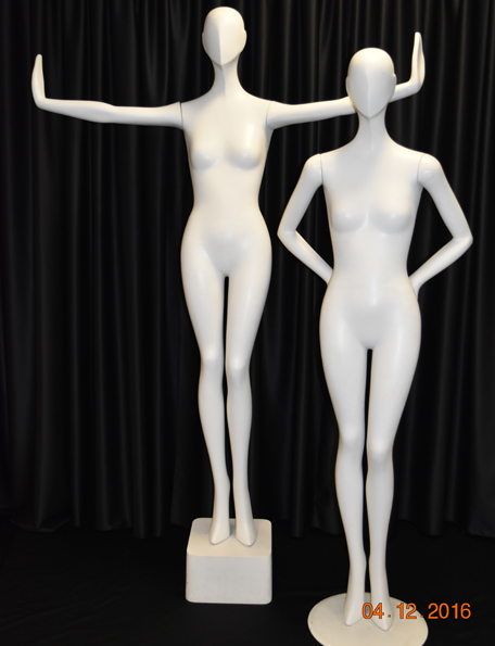 Item #210 - Women Mannequin - white with head, no face