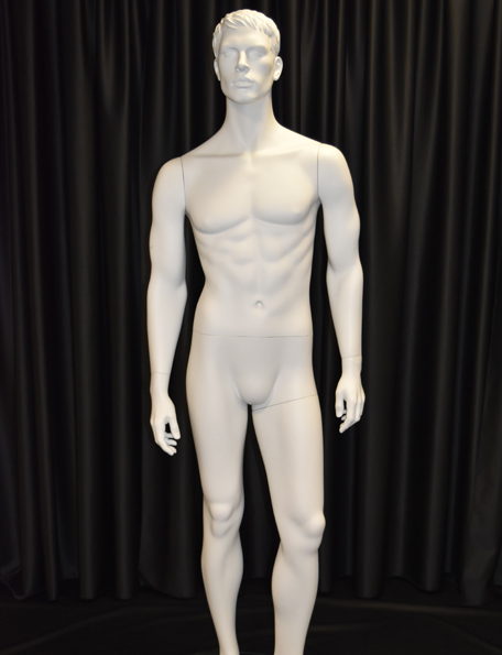 Item #215 - Male Mannequin - white with head
