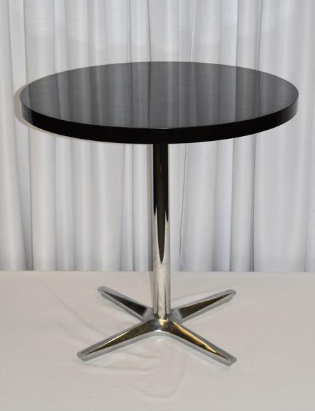 Item #402 - Black Round Table