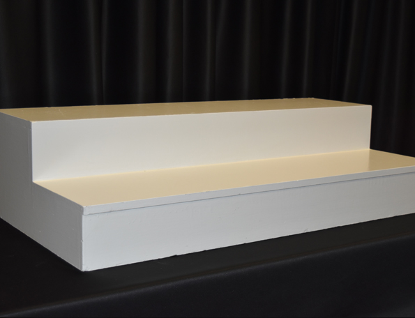 Item #608-609 - White Runway Step