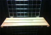 #109 - Grid Shelf Wood