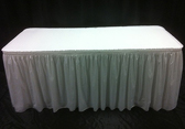 #400 Skirted/covered table